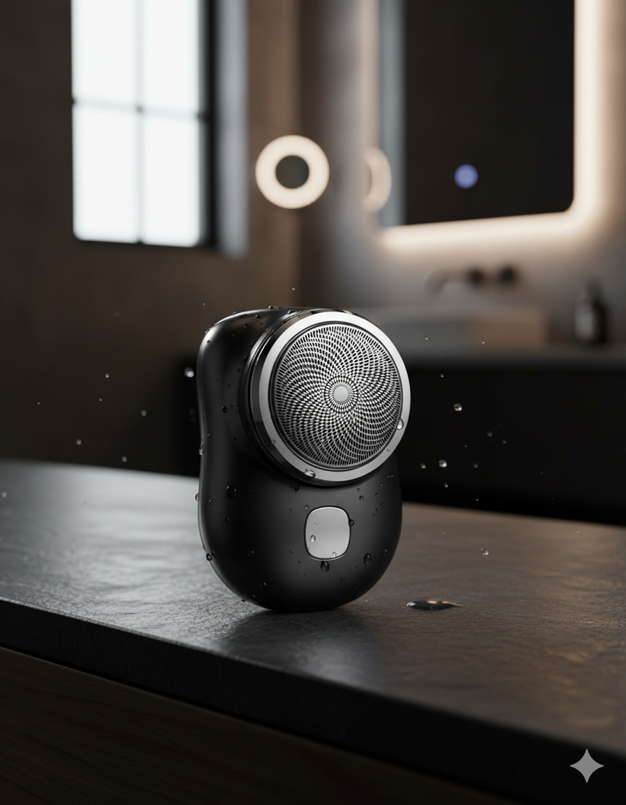 Mini Electric Shaver for Men | Rechargeable Waterproof Razor with 3D Floating Blades | Portable Travel Beard Trimmer